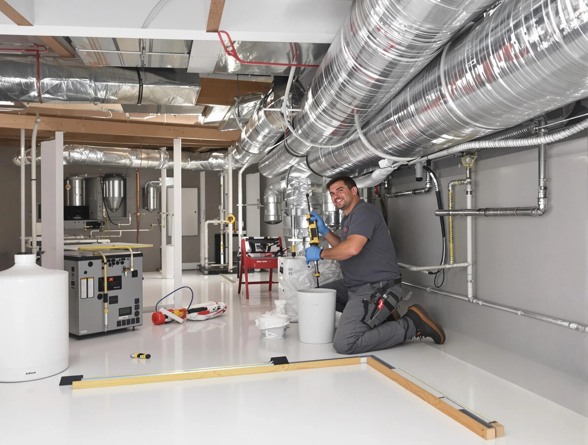 Professional duct sealing service by Bridgewater Air Duct Cleaning in Bridgewater