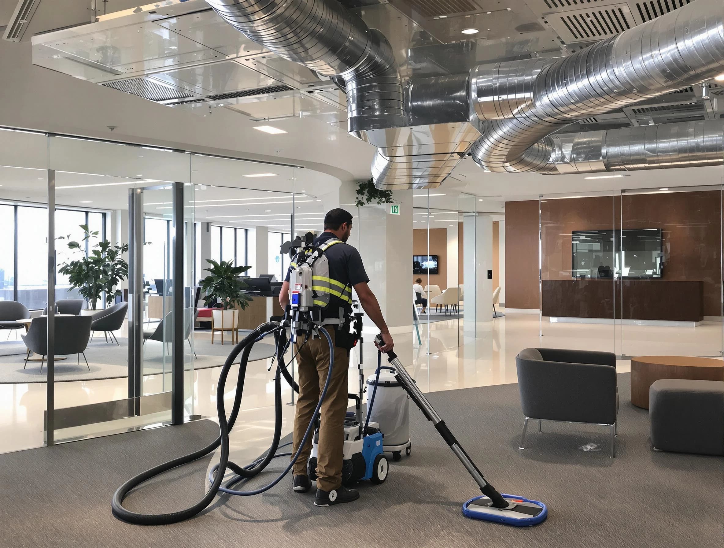 Commercial duct cleaning service by Bridgewater Air Duct Cleaning in Bridgewater