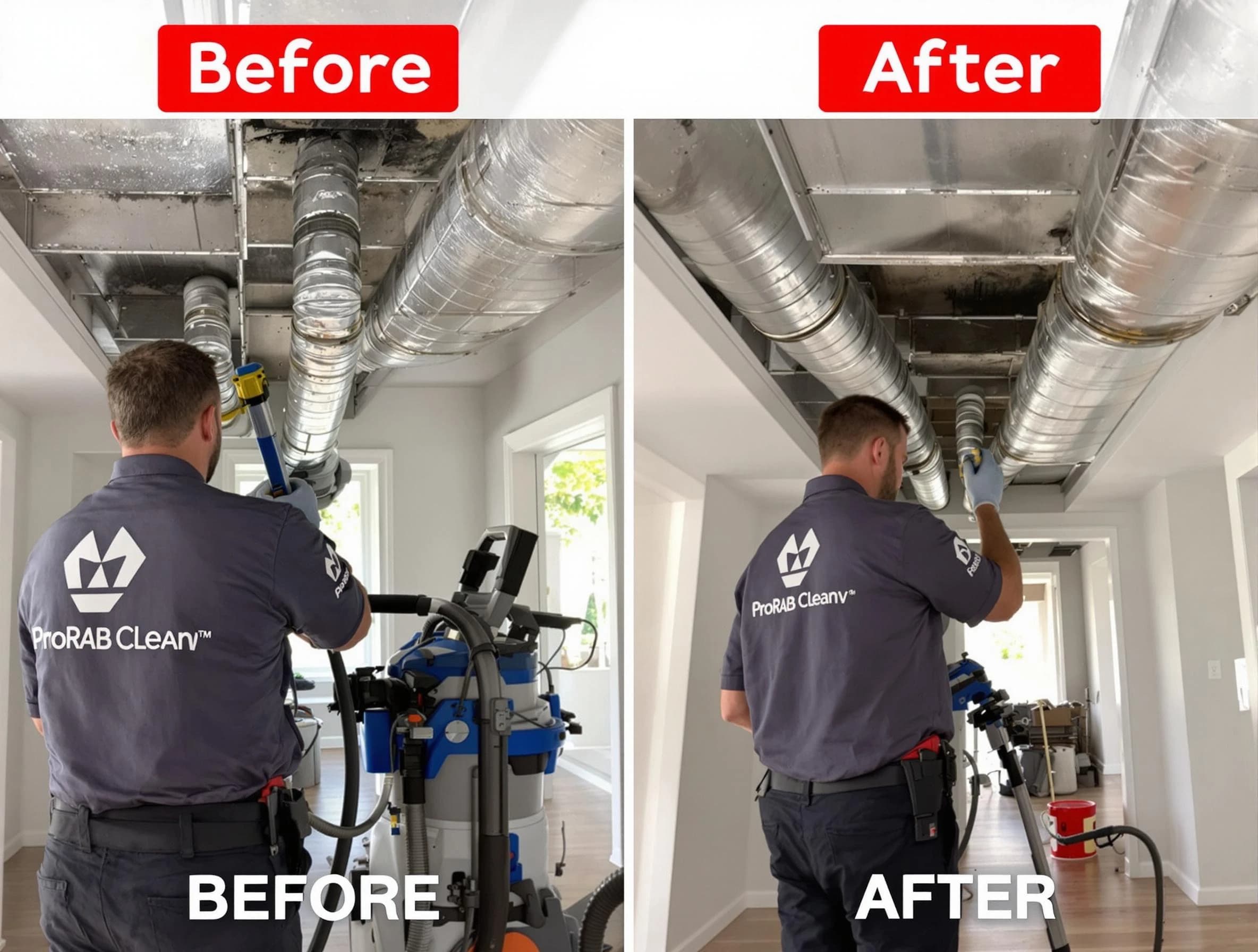 Bridgewater Air Duct Cleaning expert performing thorough residential duct cleaning in a Bridgewater home