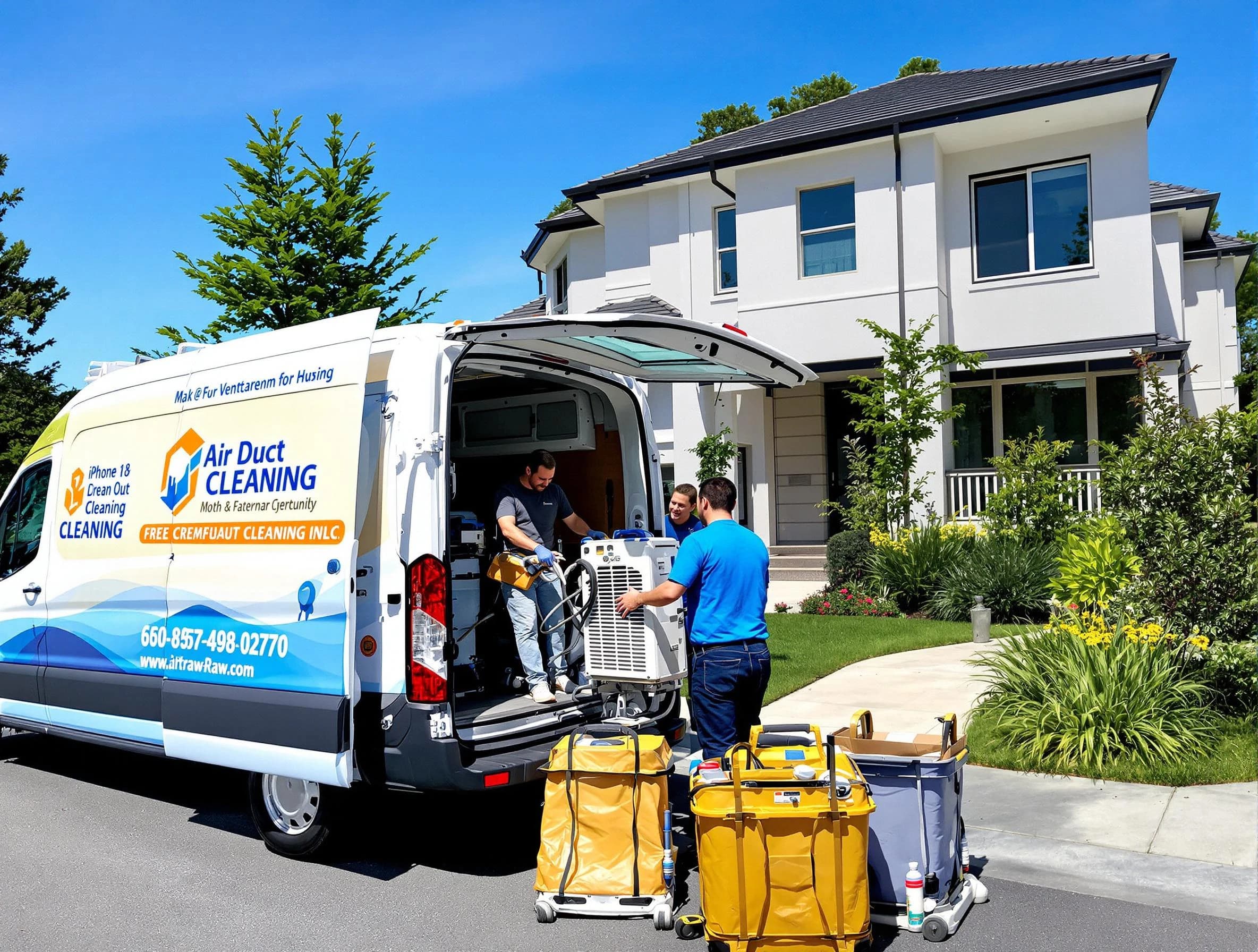 Bridgewater Air Duct Cleaning technician performing professional air duct cleaning in Bridgewater
