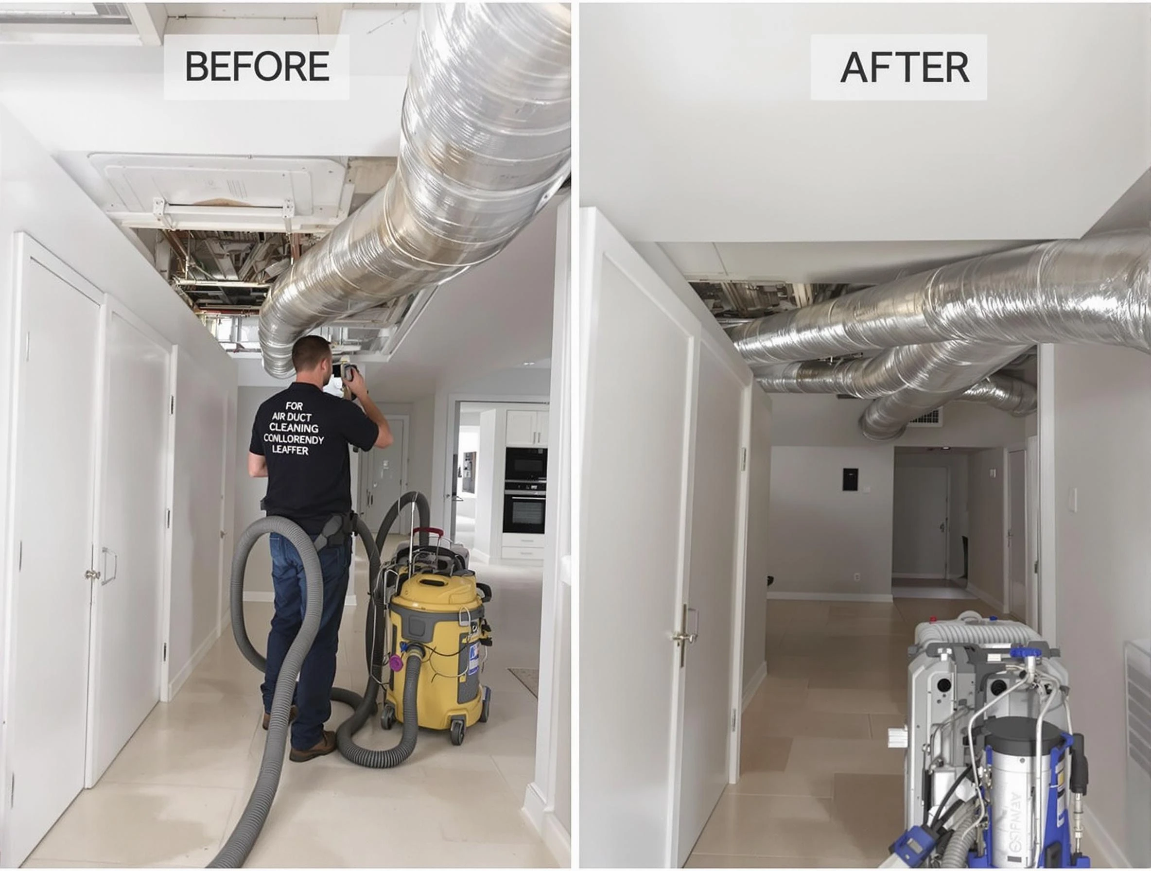 Bridgewater Air Duct Cleaning professional performing thorough air duct cleaning in Bridgewater